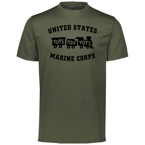 Black TFT Train Dri-Fit Performance T-Shirt TFT Shirt Marine Corps Direct S MILITARY GREEN 