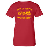 Gold TFT Train Women's T-Shirt TFT Shirt marinecorpsdirecttft S RED 