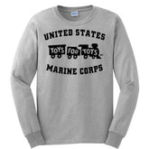 Black TFT Long Sleeve TFT Shirt Marine Corps Direct S SPORT GRAY 