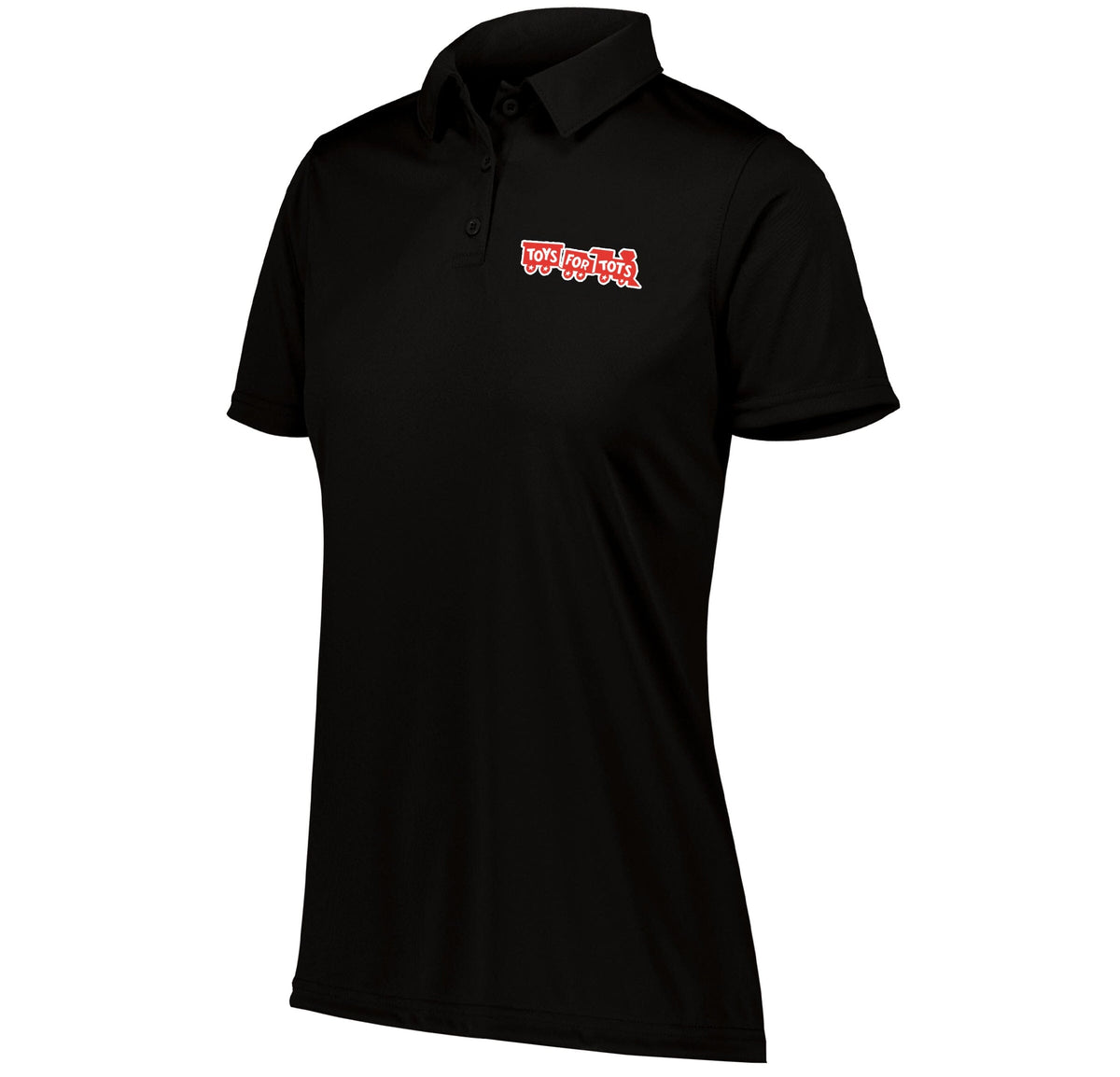 Red TFT Train Embroidered Dri-Fit Performance Women's Polo Polo Marine Corps Direct S BLACK 