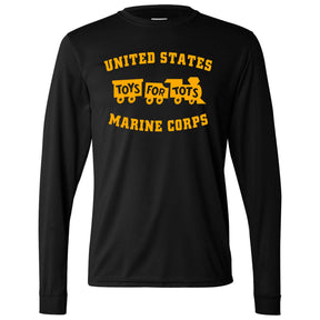 Gold TFT Train Dri-Fit Performance Long Sleeve TFT Shirt marinecorpsdirecttft 