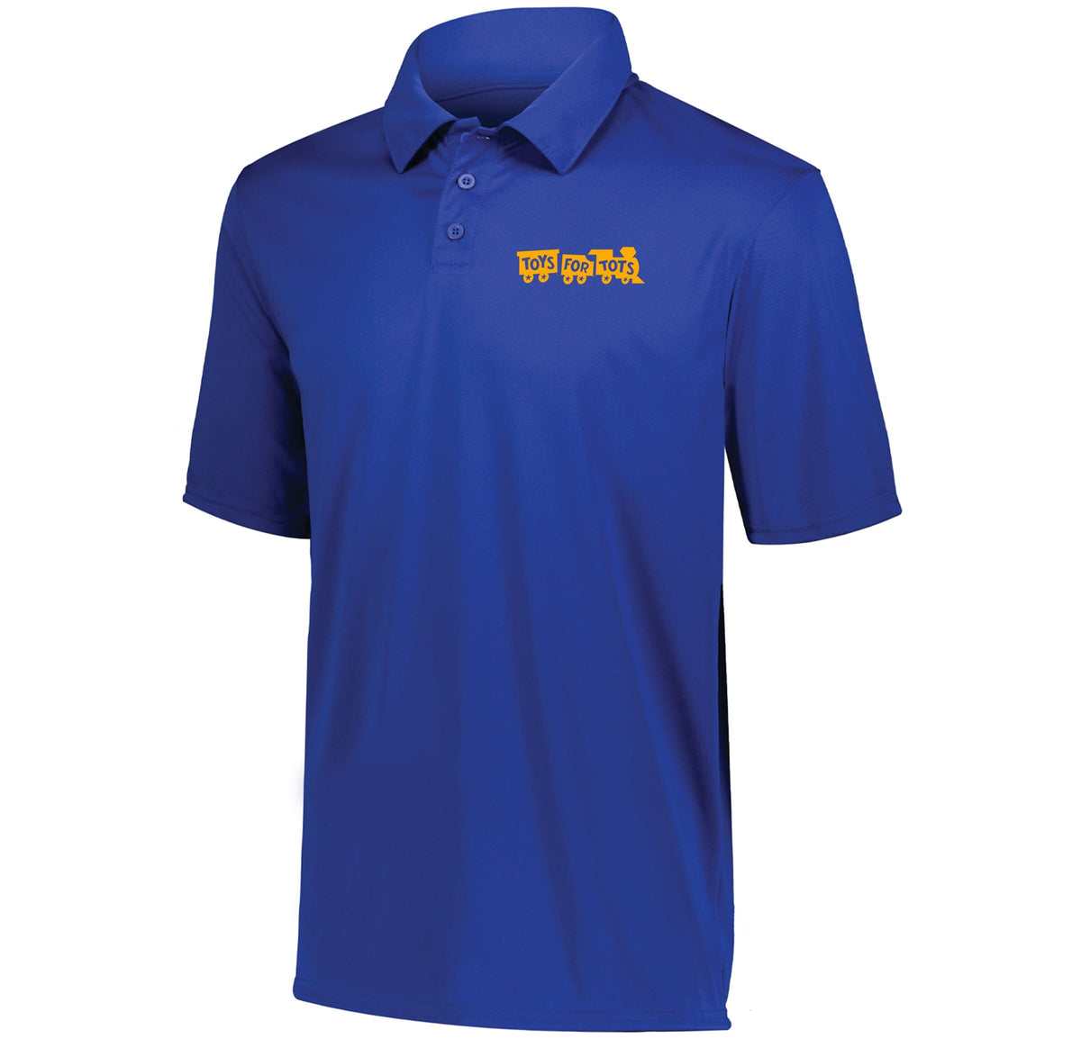 Gold TFT Chest Seal Screen-Printed Dri-Fit Performance Polo Polo Marine Corps Direct S ROYAL 