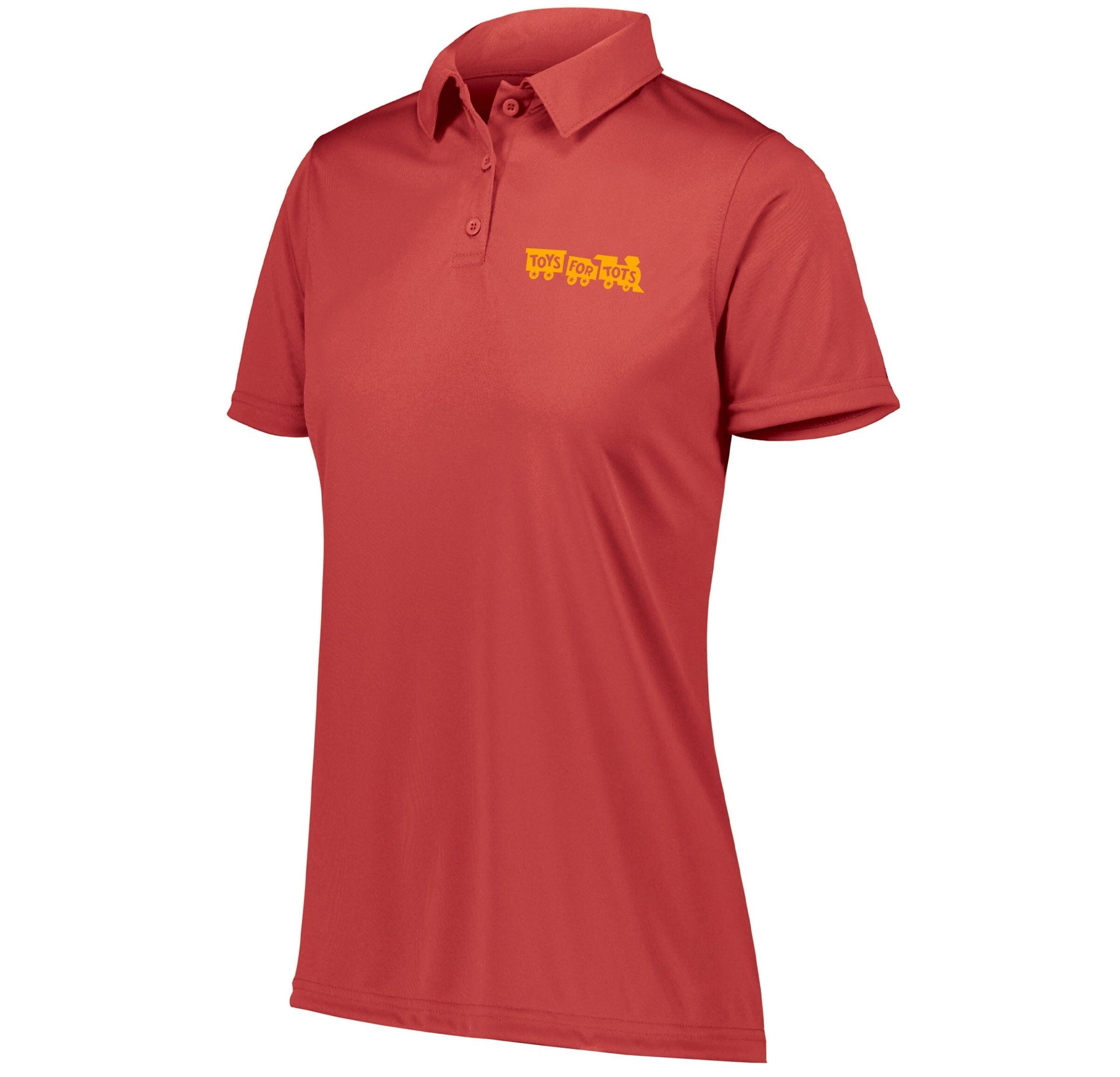 Gold TFT Chest Seal Screen-Printed Dri-Fit Performance Women's Polo Polo Marine Corps Direct S RED 