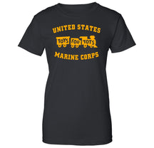 Gold TFT Train Women's T-Shirt TFT Shirt marinecorpsdirecttft S BLACK 