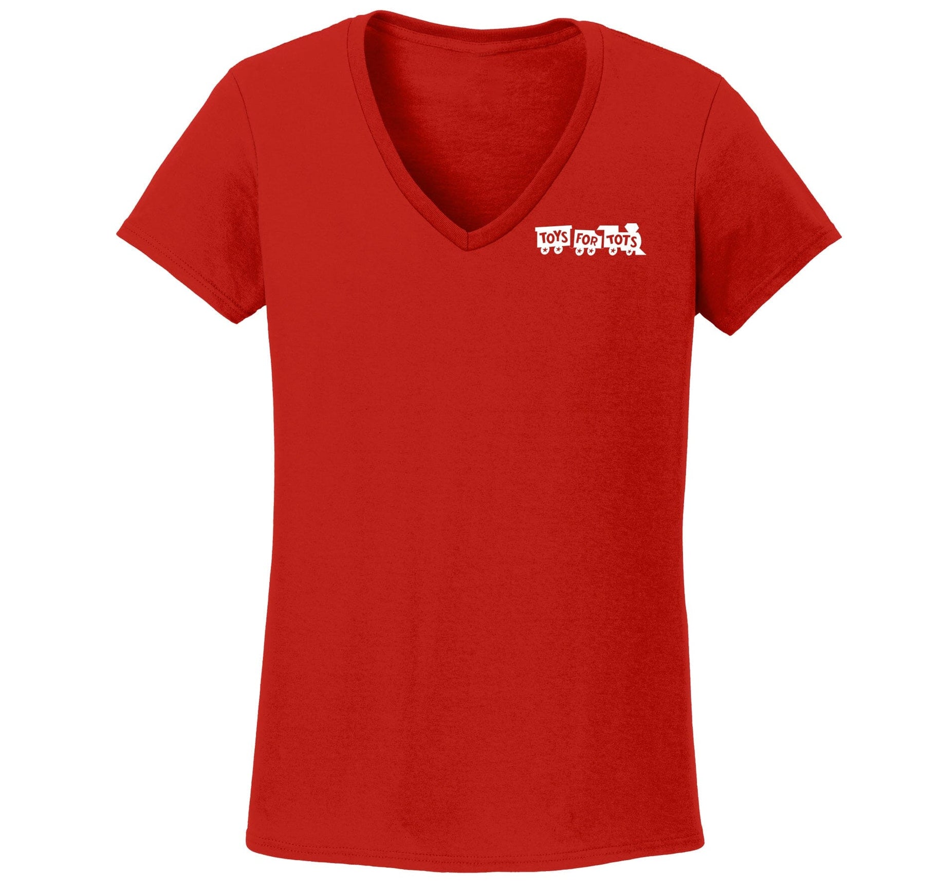 White/Black TFT Chest Seal Women's V-Neck TFT Shirt marinecorpsdirecttft S RED 