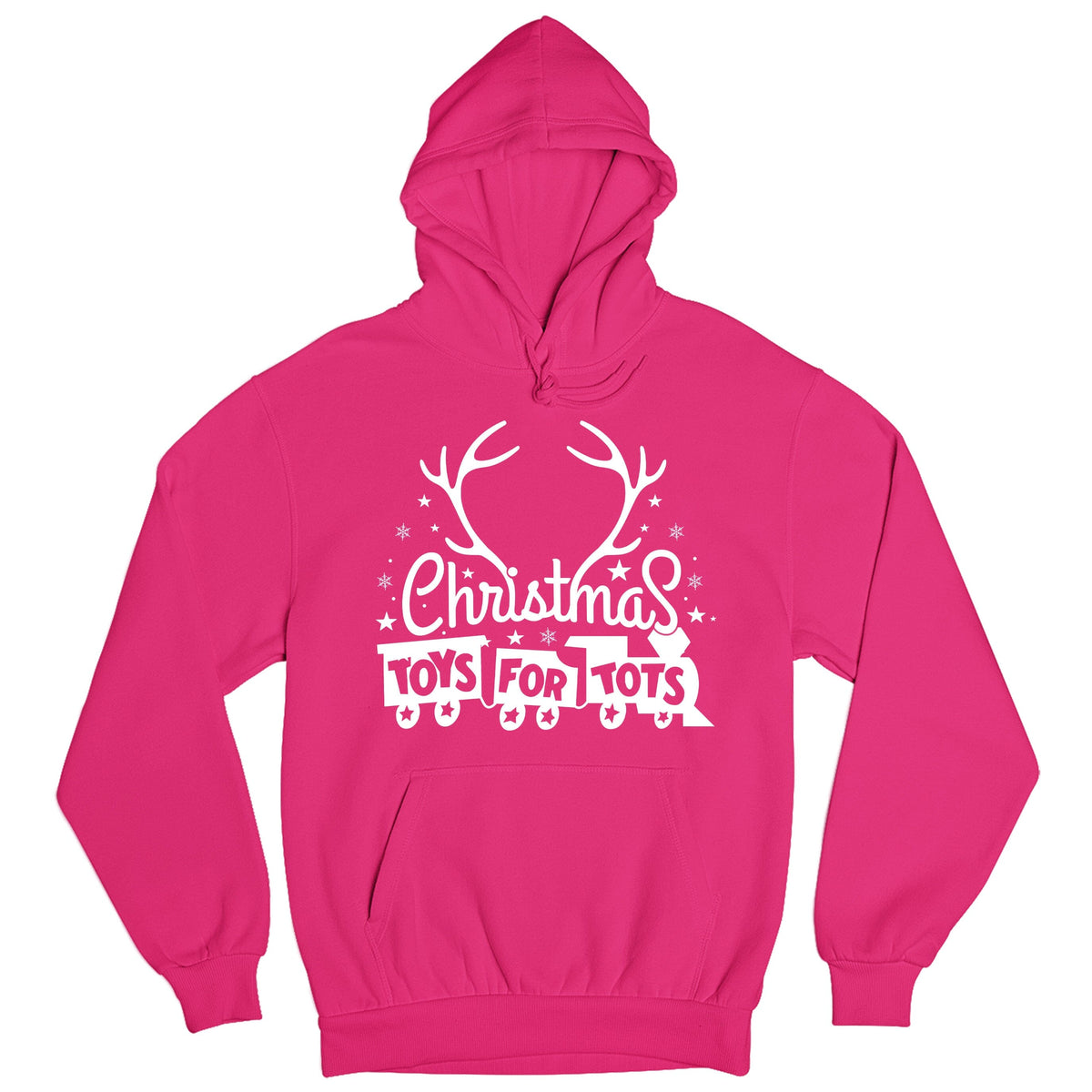 Christmas Antlers TFT Hoodie TFT Sweatshirt/hoodie marinecorpsdirecttft S PINK 