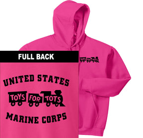 Black TFT Train 2-Sided Hoodie TFT Sweatshirt/hoodie Marine Corps Direct S PINK 