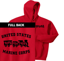 Black TFT Train 2-Sided Hoodie TFT Sweatshirt/hoodie Marine Corps Direct S RED 