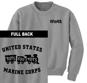 Black TFT Train 2-Sided Sweatshirt TFT Sweatshirt/hoodie Marine Corps Direct S SPORT GRAY 
