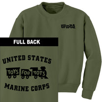 Black TFT Train 2-Sided Sweatshirt TFT Sweatshirt/hoodie Marine Corps Direct S MILITARY GREEN 
