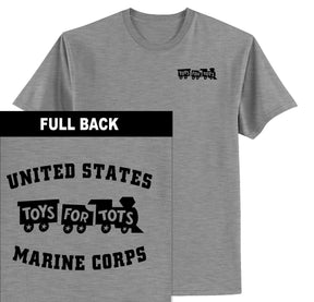 Black TFT Train 2-Sided T-Shirt TFT Shirt Marine Corps Direct S SPORT GRAY 