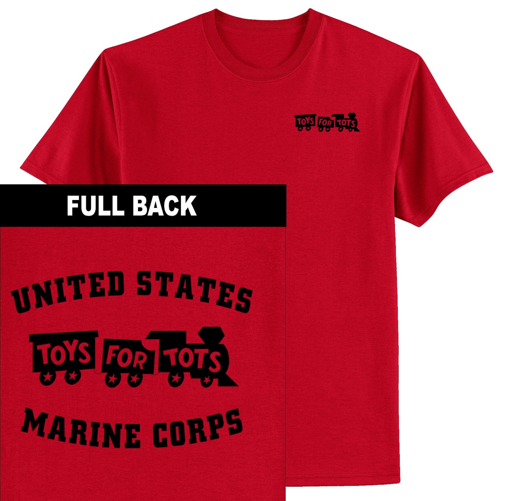 Black TFT Train 2-Sided T-Shirt TFT Shirt Marine Corps Direct S RED 