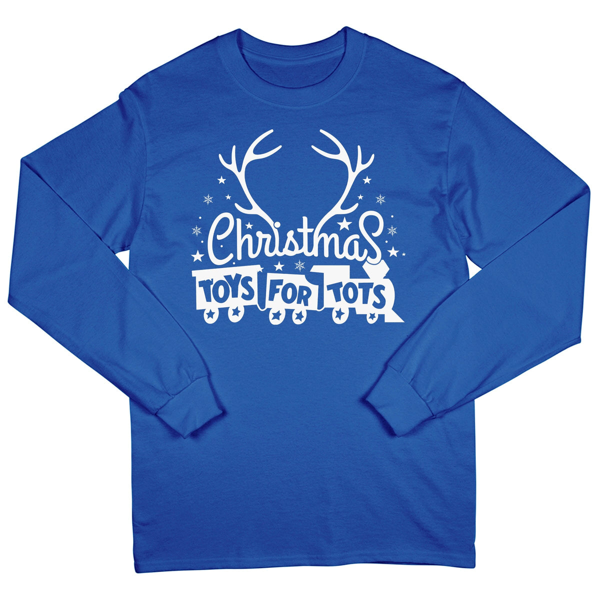 Christmas Antlers TFT Long Sleeved TFT Shirt Marine Corps Direct S ROYAL 