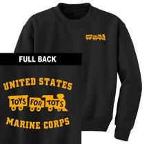 Gold TFT Train 2-Sided Sweatshirt TFT Sweatshirt/hoodie marinecorpsdirecttft S BLACK 