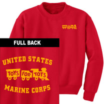 Gold TFT Train 2-Sided Sweatshirt TFT Sweatshirt/hoodie marinecorpsdirecttft S RED 