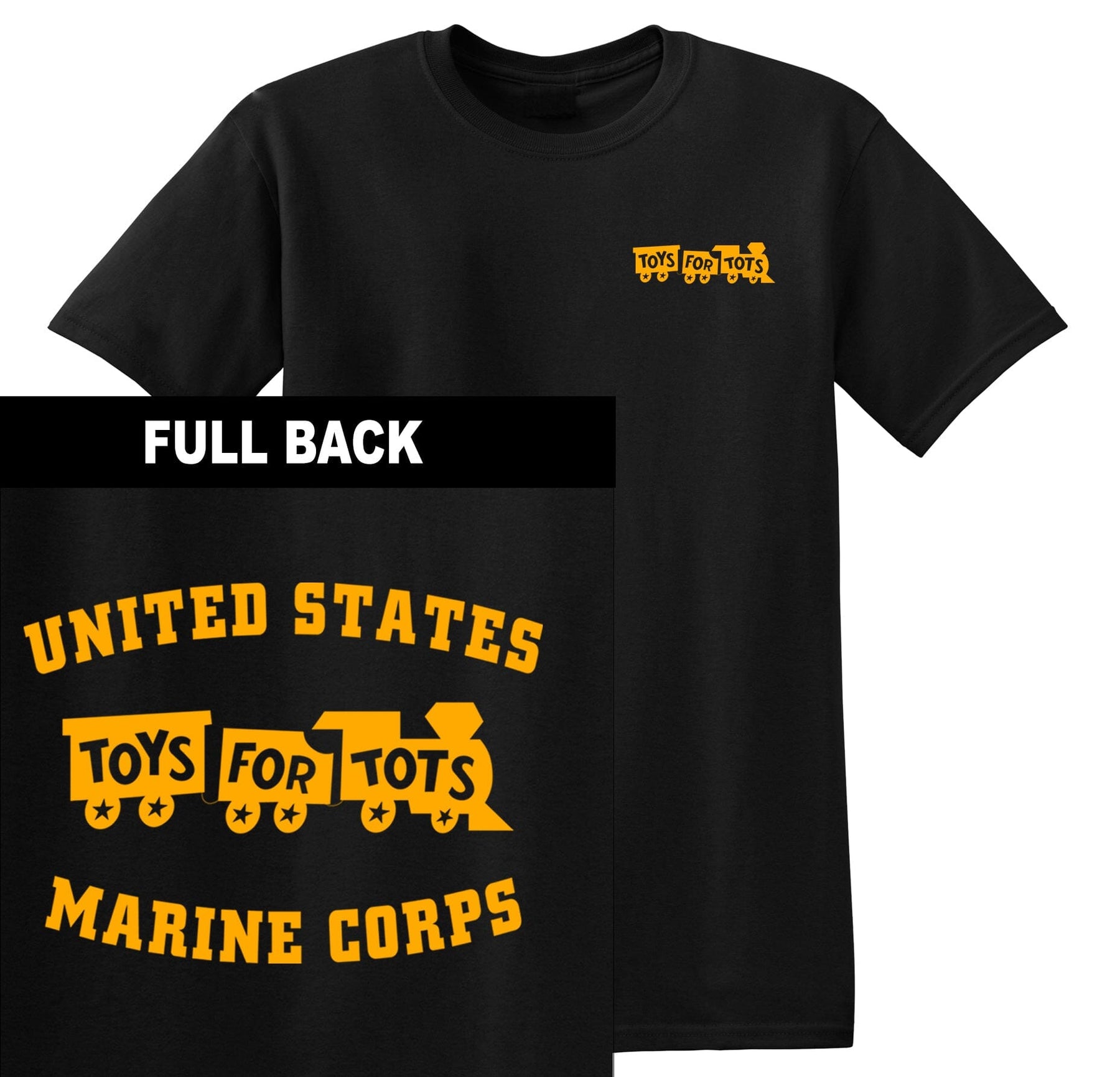 Gold TFT Train 2-Sided T-Shirt TFT Shirt marinecorpsdirecttft S BLACK 