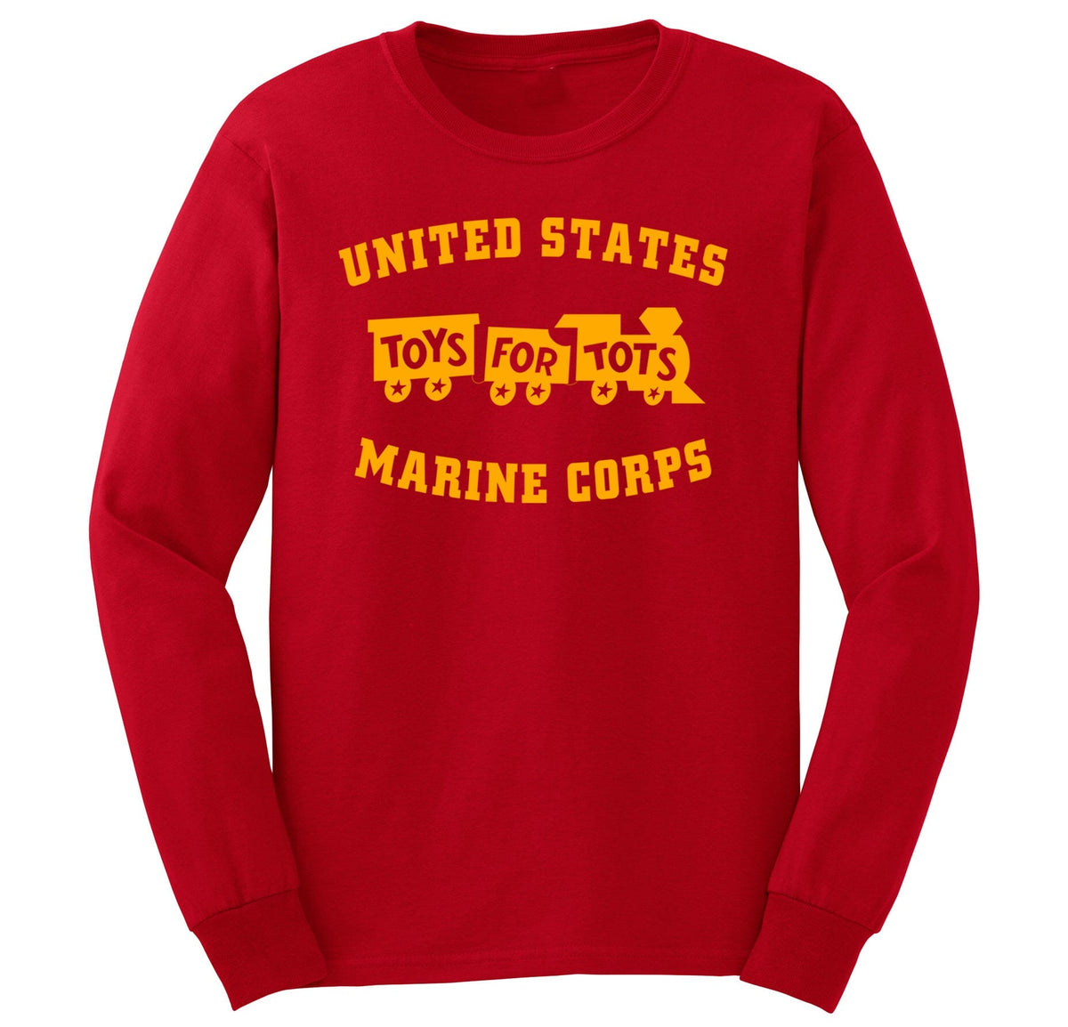 Gold TFT Train Long Sleeve TFT Shirt marinecorpsdirecttft S RED 