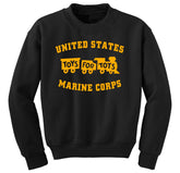 Gold TFT Train Sweatshirt TFT Sweatshirt/hoodie marinecorpsdirecttft S BLACK 