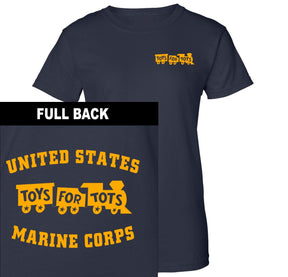 Gold TFT Train 2-Sided Women's T-Shirt TFT Shirt marinecorpsdirecttft S NAVY 
