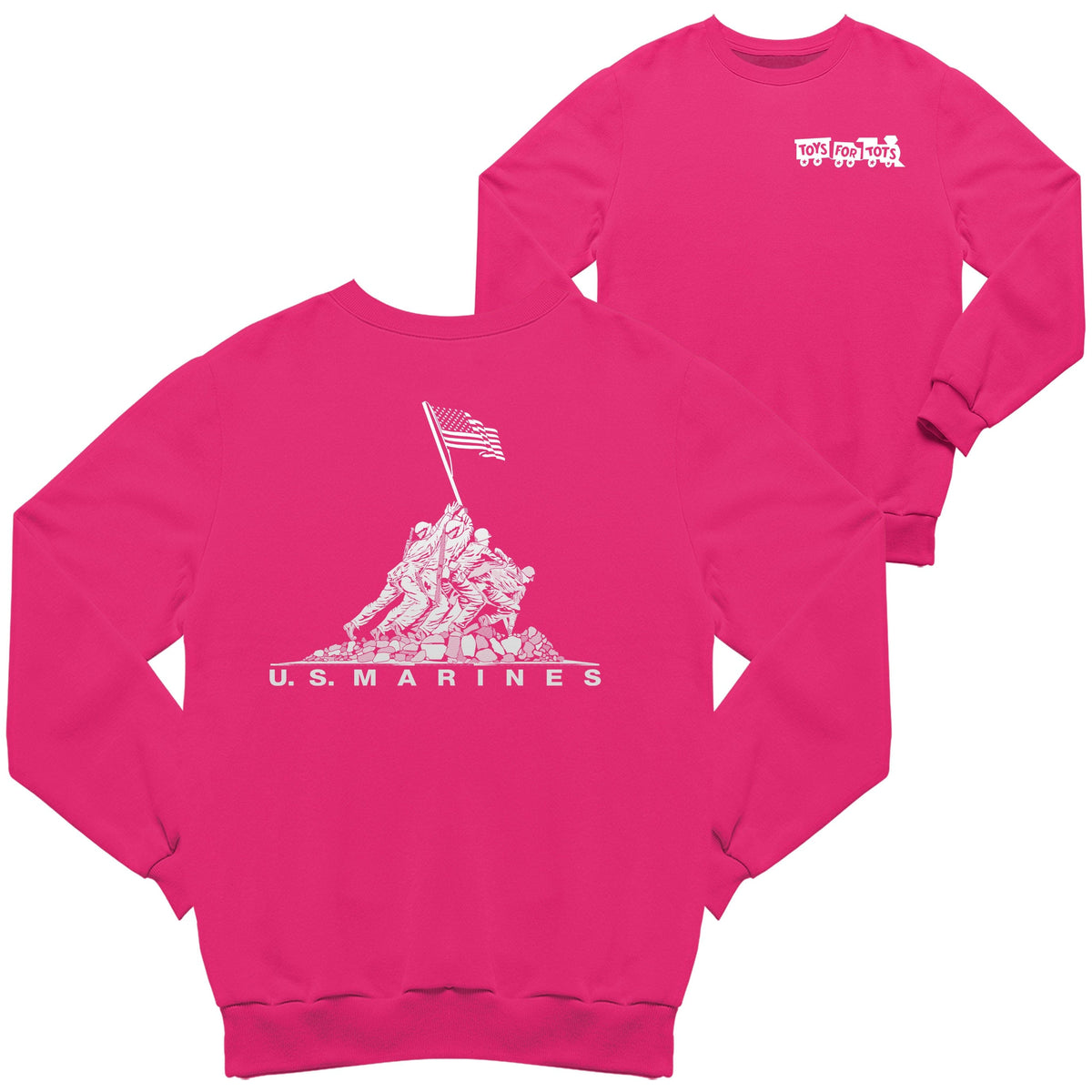 Iwo Jima TFT 2-Sided Sweatshirt TFT Sweatshirt/hoodie Marine Corps Direct S PINK 