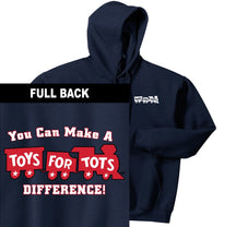 Make a Difference TFT Train 2-Sided Hoodie TFT Sweatshirt/hoodie marinecorpsdirecttft S NAVY 