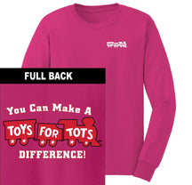 Make a Difference TFT Train 2-Sided Long Sleeve TFT Shirt marinecorpsdirecttft S PINK 