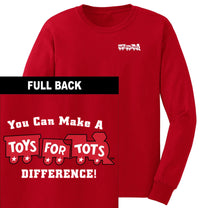 Make a Difference TFT Train 2-Sided Long Sleeve TFT Shirt marinecorpsdirecttft S RED 