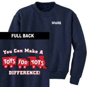 Make a Difference TFT Train 2-Sided Sweatshirt TFT Sweatshirt/hoodie marinecorpsdirecttft S NAVY 