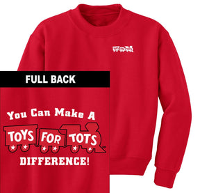 Make a Difference TFT Train 2-Sided Sweatshirt TFT Sweatshirt/hoodie marinecorpsdirecttft S RED 
