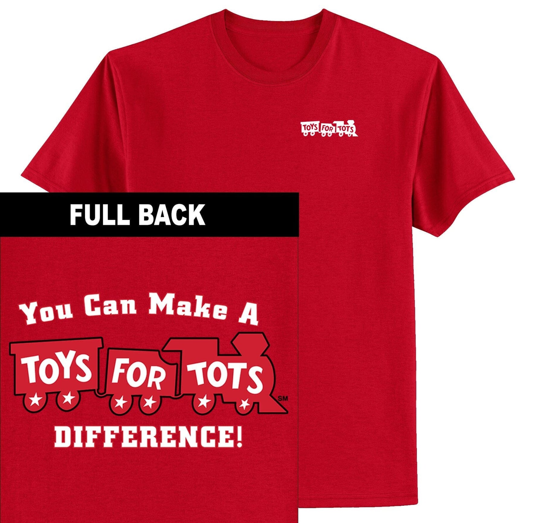 Make a Difference TFT Train 2-Sided T-Shirt TFT Shirt marinecorpsdirecttft S RED 