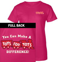 Make a Difference TFT Train 2-Sided Women's T-Shirt TFT Shirt marinecorpsdirecttft S PINK 