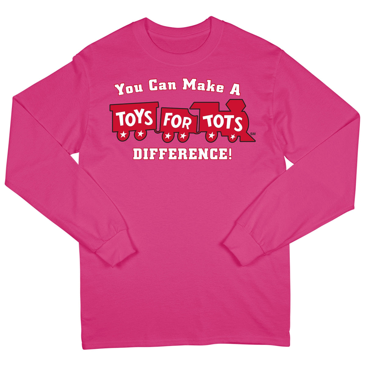 Make a Difference TFT Train Long Sleeve TFT Shirt marinecorpsdirecttft S PINK 