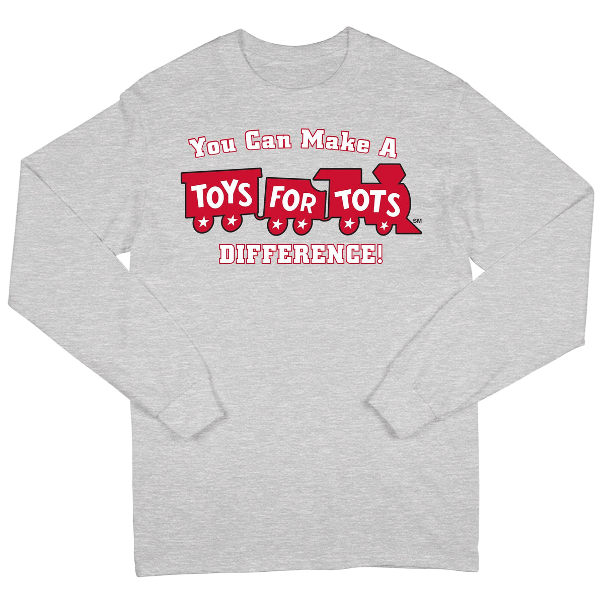 Make a Difference TFT Train Long Sleeve TFT Shirt marinecorpsdirecttft S SPORT GRAY 