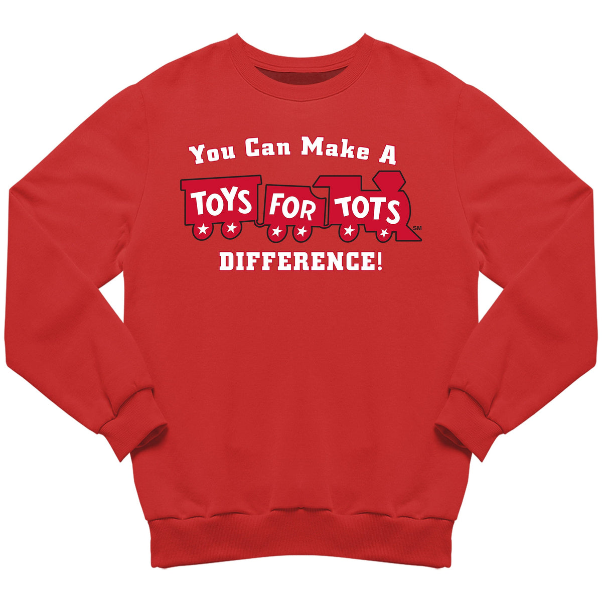 Make a Difference TFT Train Sweatshirt TFT Sweatshirt/hoodie marinecorpsdirecttft S RED 