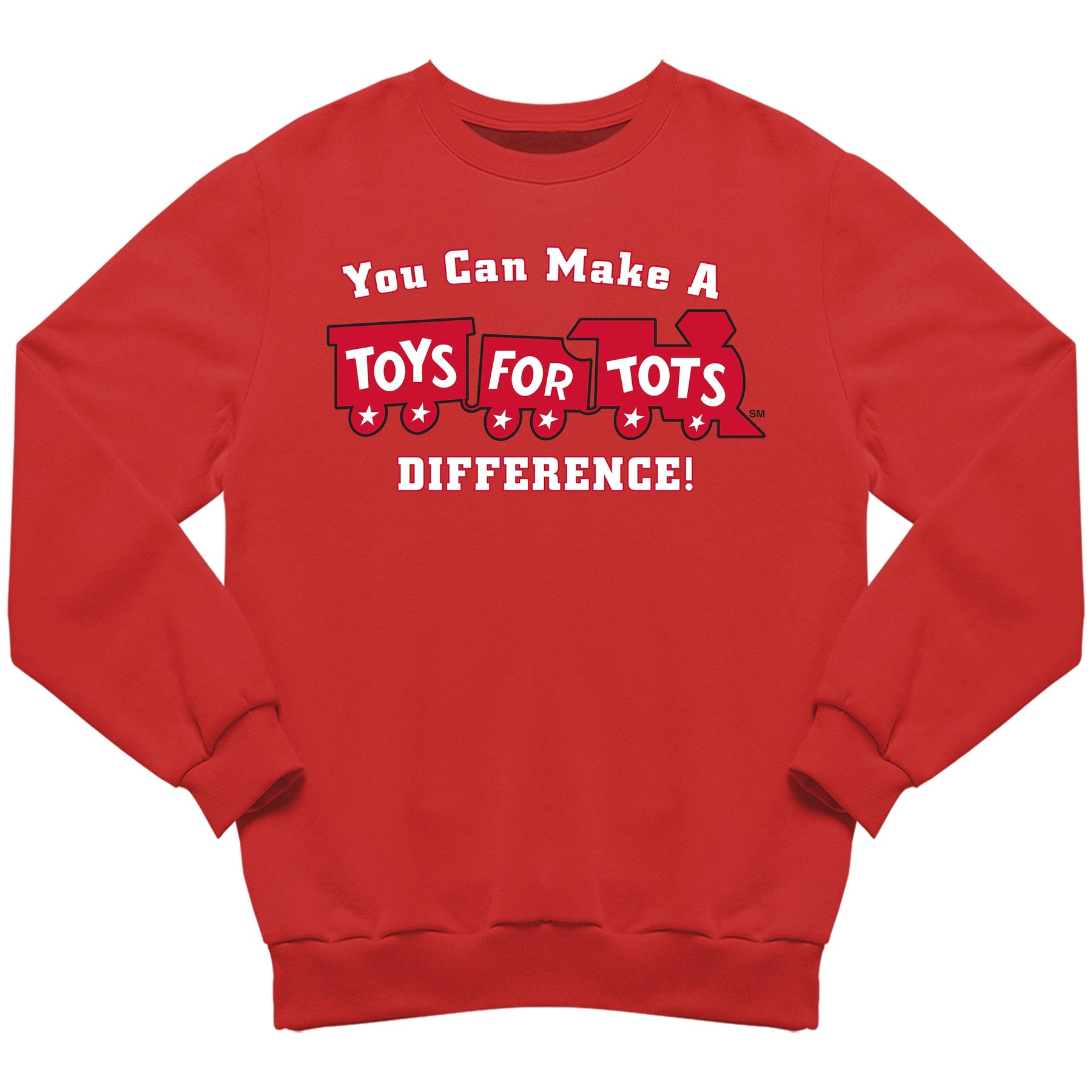 Make a Difference TFT Train Sweatshirt TFT Sweatshirt/hoodie marinecorpsdirecttft S RED 