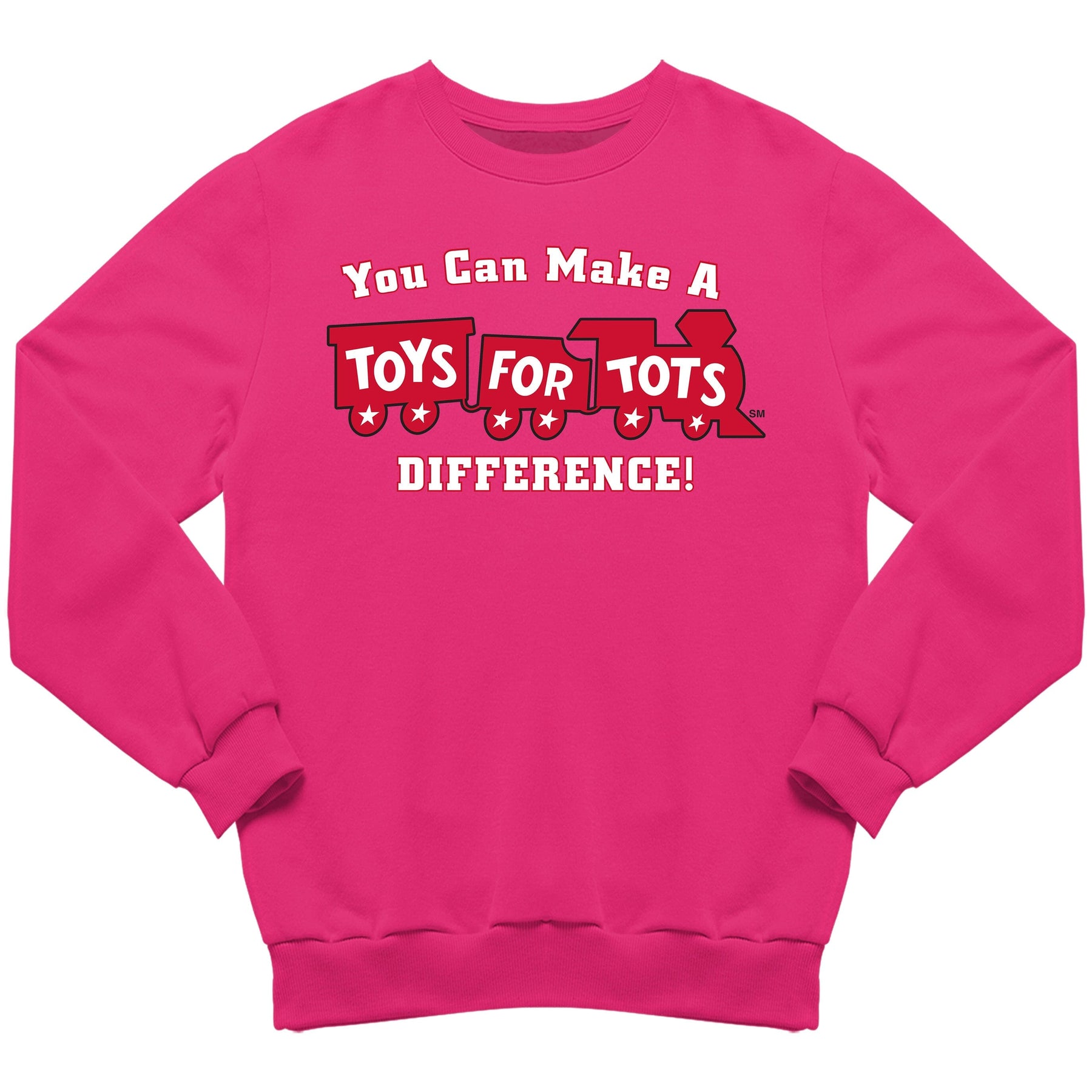 Make a Difference TFT Train Sweatshirt TFT Sweatshirt/hoodie marinecorpsdirecttft S PINK 