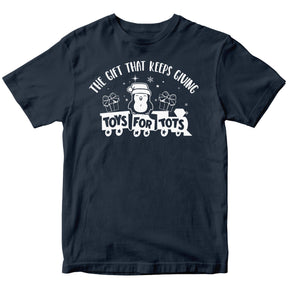 The Gift That Keeps Giving TFT Tee T-Shirt marinecorpsdirecttft S NAVY 