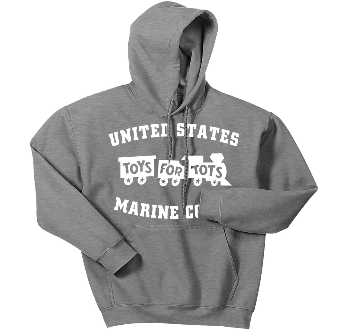 Kids White TFT Train Hoodie TFT Sweatshirt/hoodie marinecorpsdirecttft XS SPORT GRAY 
