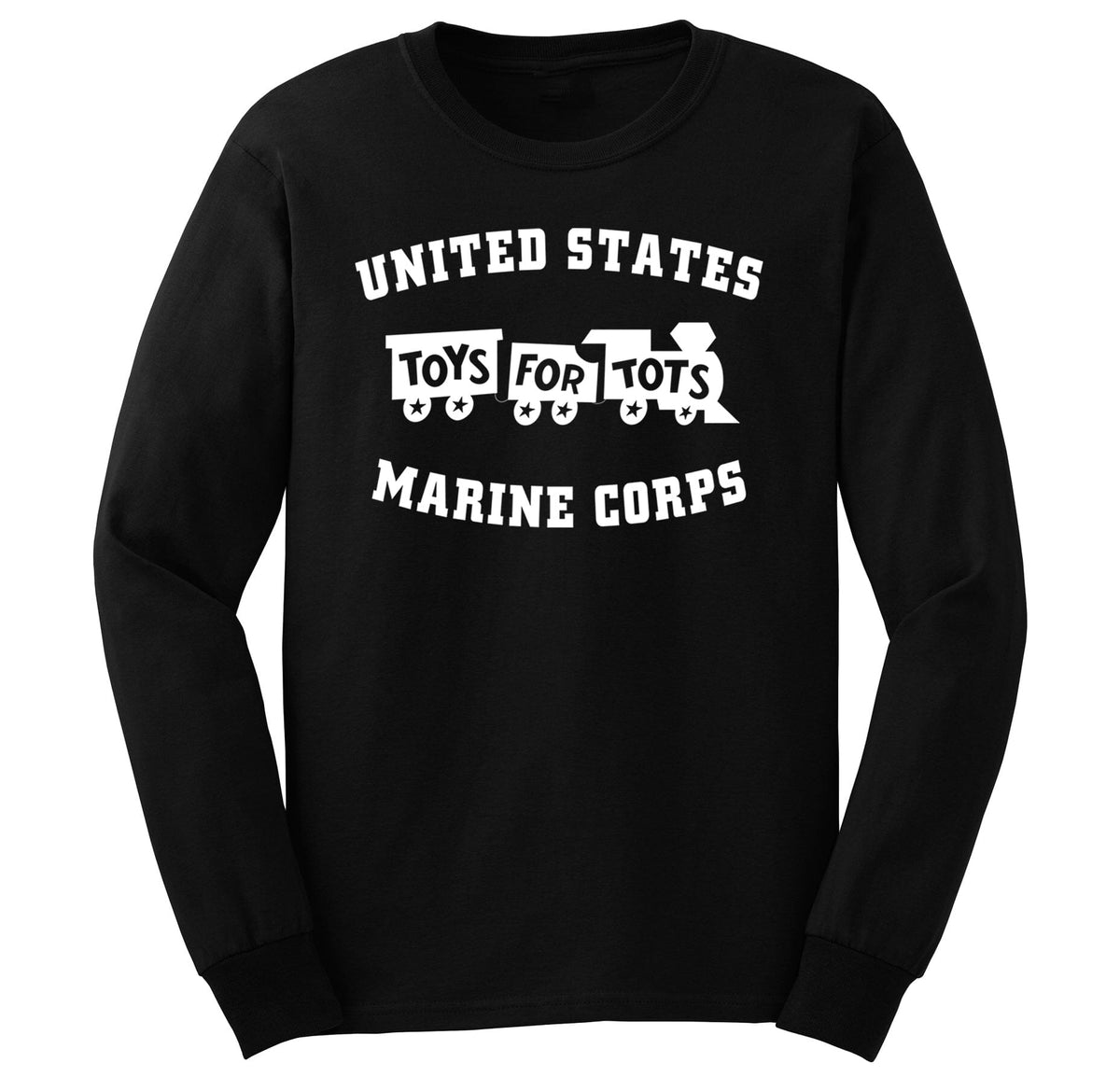 Kids White TFT Train Long Sleeve TFT Shirt marinecorpsdirecttft XS BLACK 