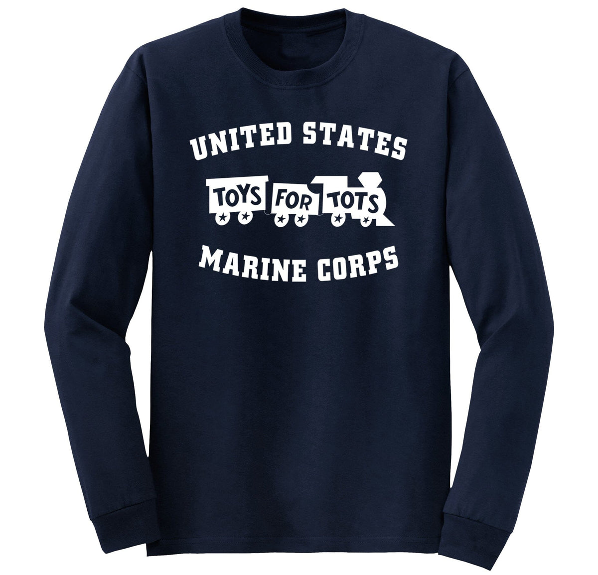 Kids White TFT Train Long Sleeve TFT Shirt marinecorpsdirecttft XS NAVY 