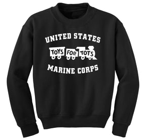 Kids White TFT Train Sweatshirt TFT Sweatshirt/hoodie marinecorpsdirecttft XS BLACK 