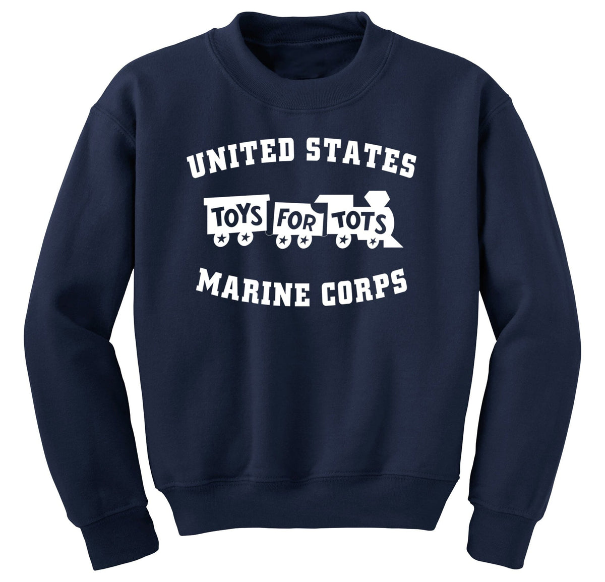 Kids White TFT Train Sweatshirt TFT Sweatshirt/hoodie marinecorpsdirecttft XS NAVY 