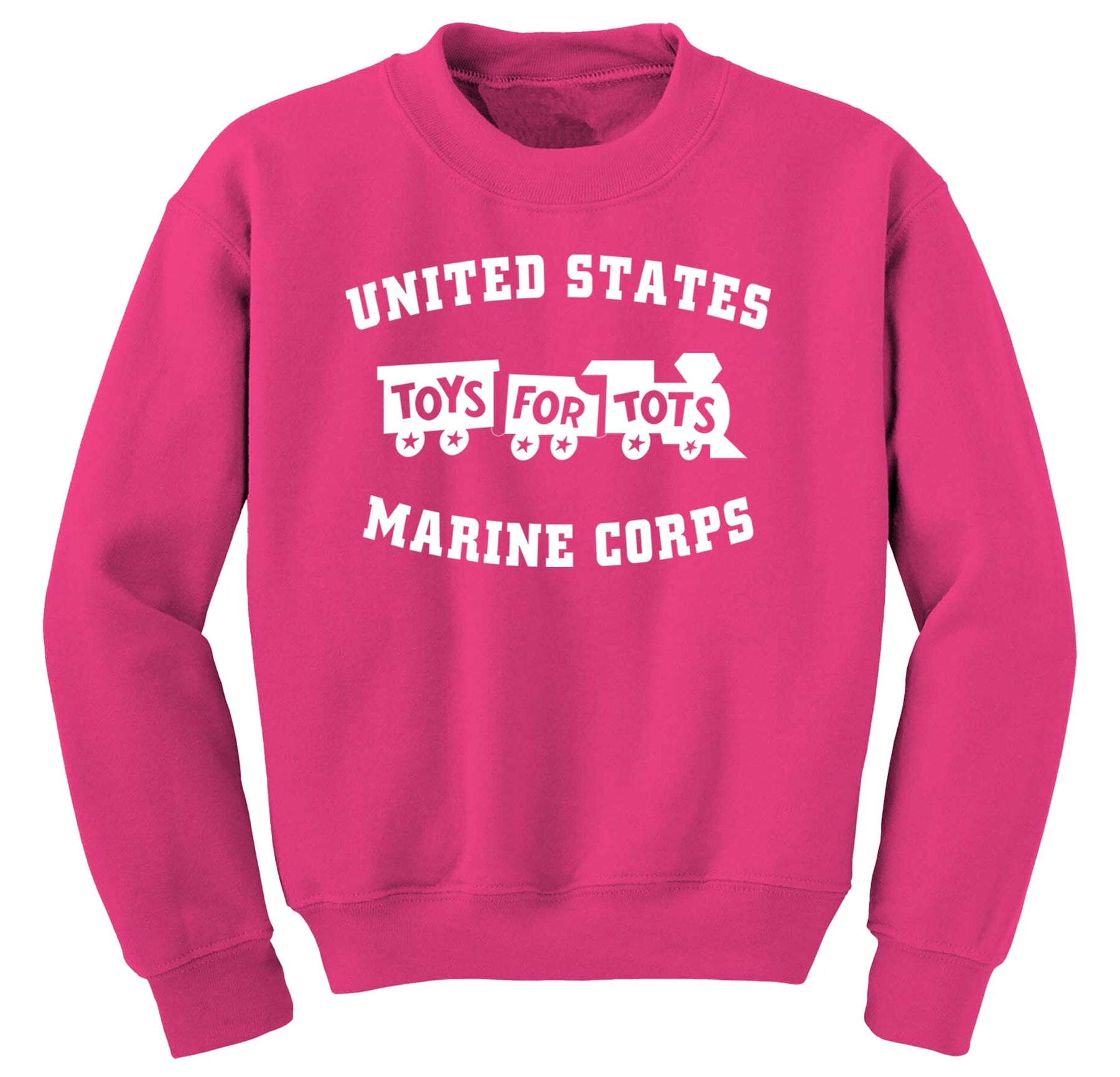White TFT Train Sweatshirt TFT Sweatshirt/hoodie marinecorpsdirecttft S PINK 