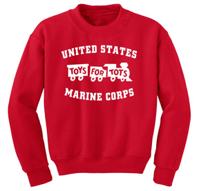 Kids White TFT Train Sweatshirt TFT Sweatshirt/hoodie marinecorpsdirecttft XS RED 