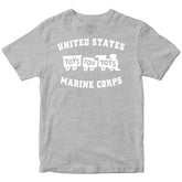 White TFT Train T-Shirt TFT Shirt marinecorpsdirecttft S SPORT GRAY 