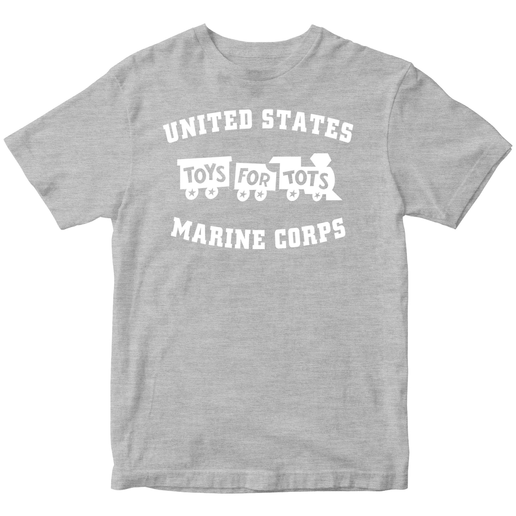 White TFT Train T-Shirt TFT Shirt marinecorpsdirecttft S SPORT GRAY 