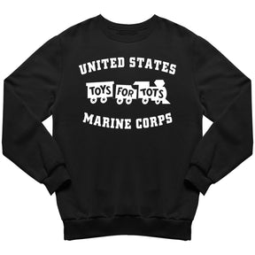 White TFT Train Sweatshirt TFT Sweatshirt/hoodie marinecorpsdirecttft S BLACK 