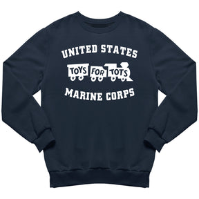 White TFT Train Sweatshirt TFT Sweatshirt/hoodie marinecorpsdirecttft S NAVY 