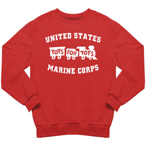 White TFT Train Sweatshirt TFT Sweatshirt/hoodie marinecorpsdirecttft S RED 