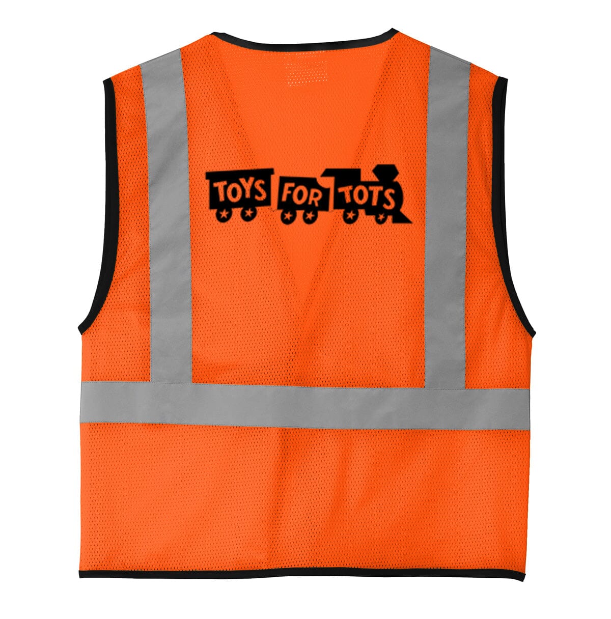 Safety Orange Mesh One-Pocket Vest vest marinecorpsdirecttft 